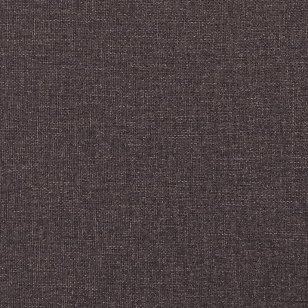Lit avec matelas Hvar marron foncé 80x200 cm tissu - XIOS