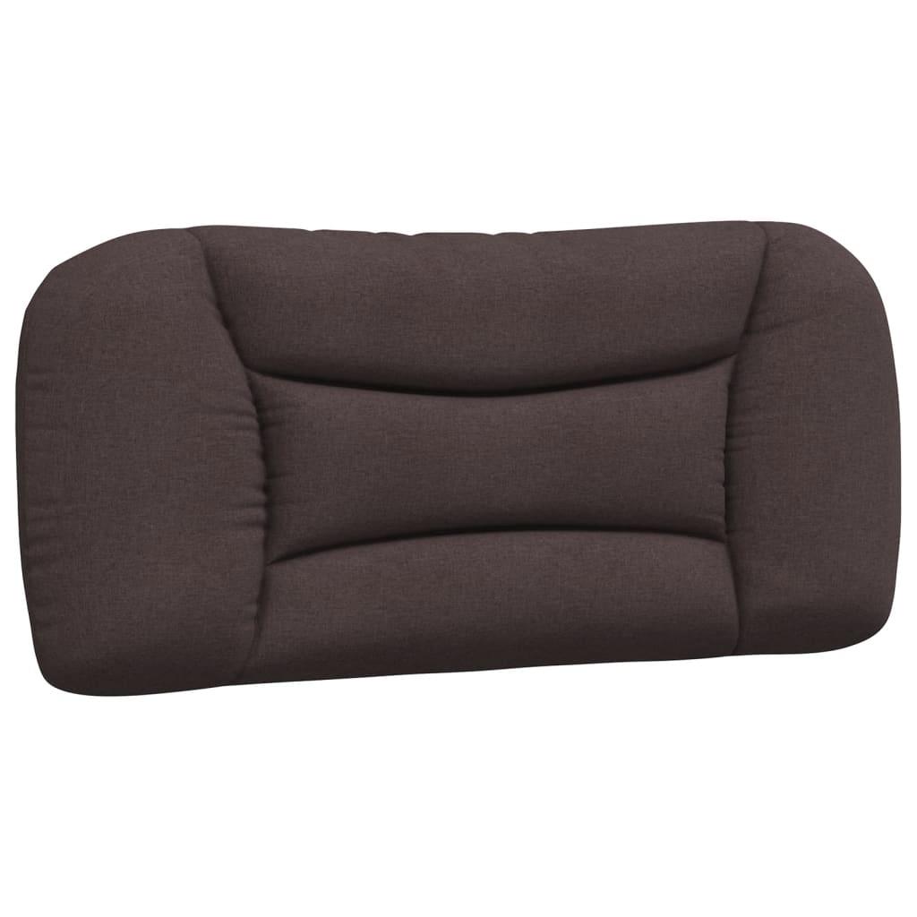 Lit avec matelas Hvar marron foncé 90x190 cm tissu - XIOS