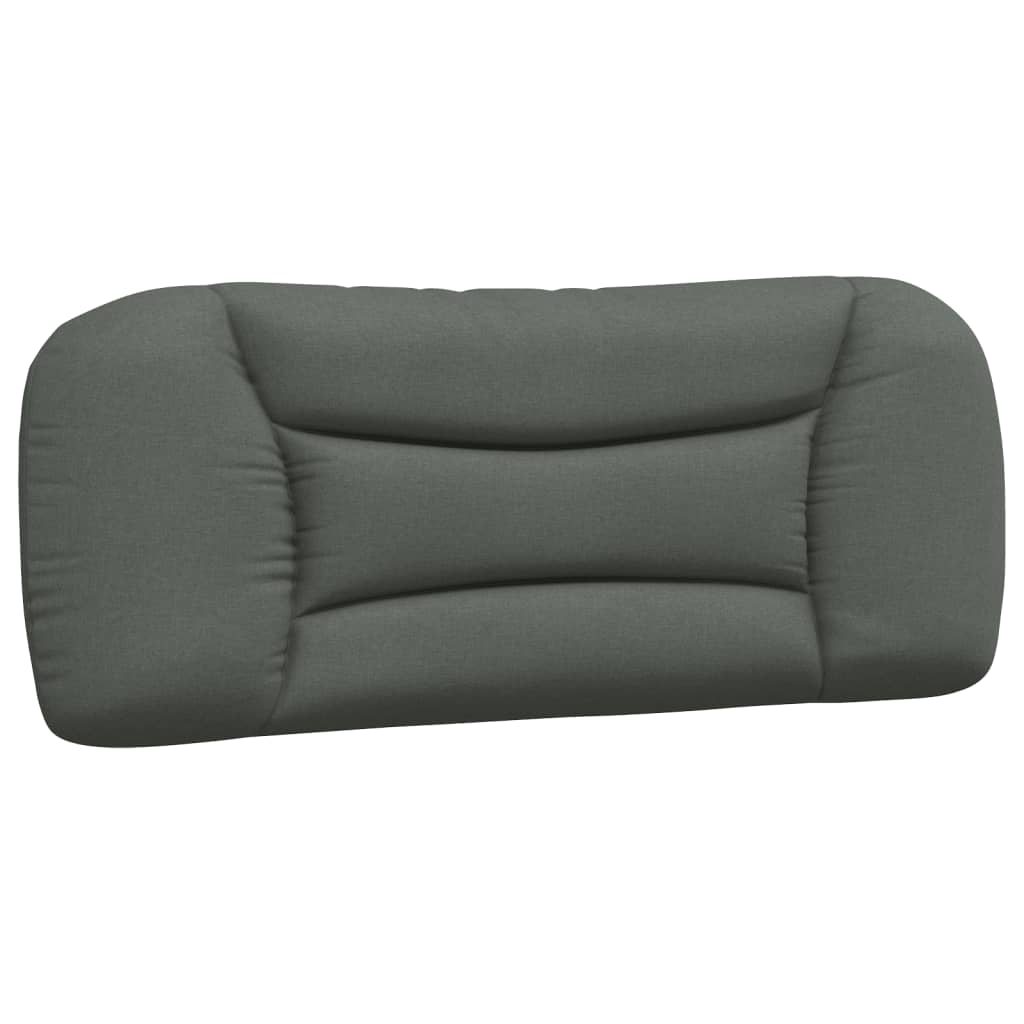 Lit avec matelas Hvar gris foncé 100x200 cm tissu - XIOS