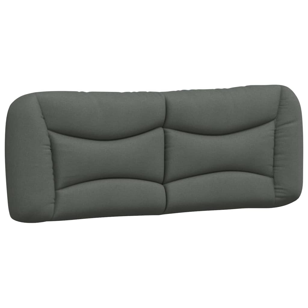 Lit avec matelas Hvar gris foncé 120x200 cm tissu - XIOS