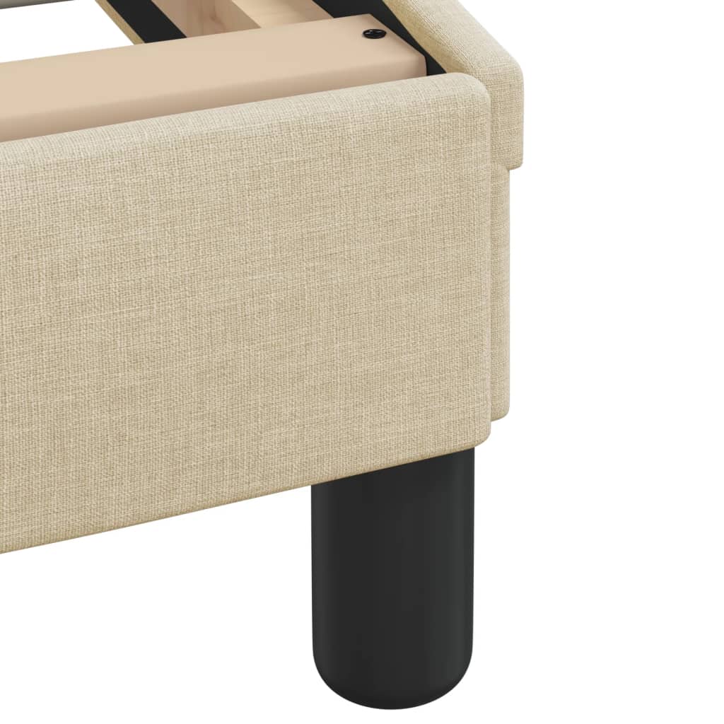 Lit avec matelas Hvar crème 120x200 cm tissu - XIOS