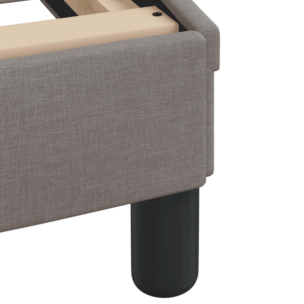 Lit avec matelas Hvar taupe 180x200 cm tissu - XIOS