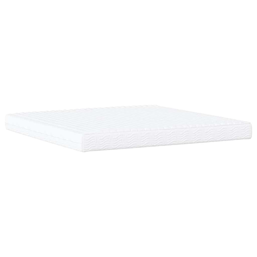 Lit avec matelas Hvar gris foncé 200x200 cm tissu - XIOS