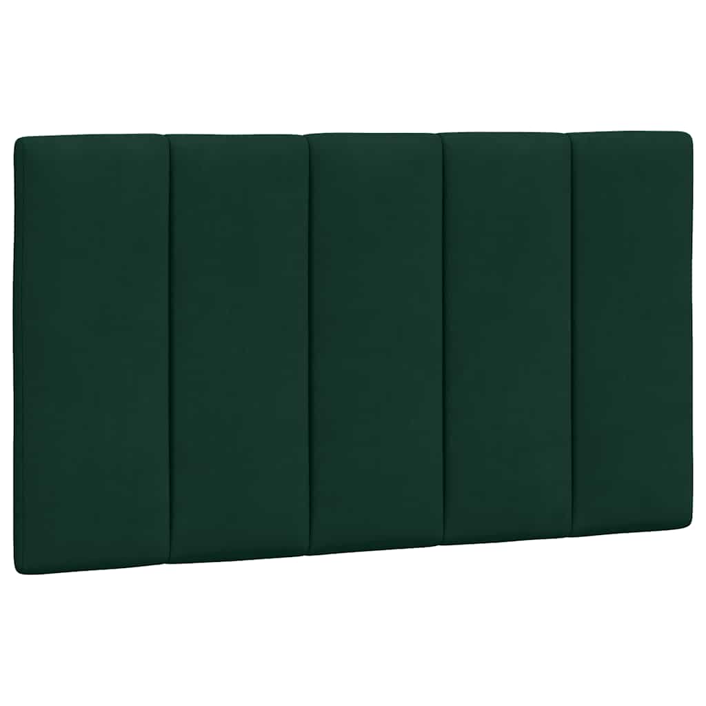 Lit avec matelas Hanko vert foncé 80x200 cm velours - XIOS