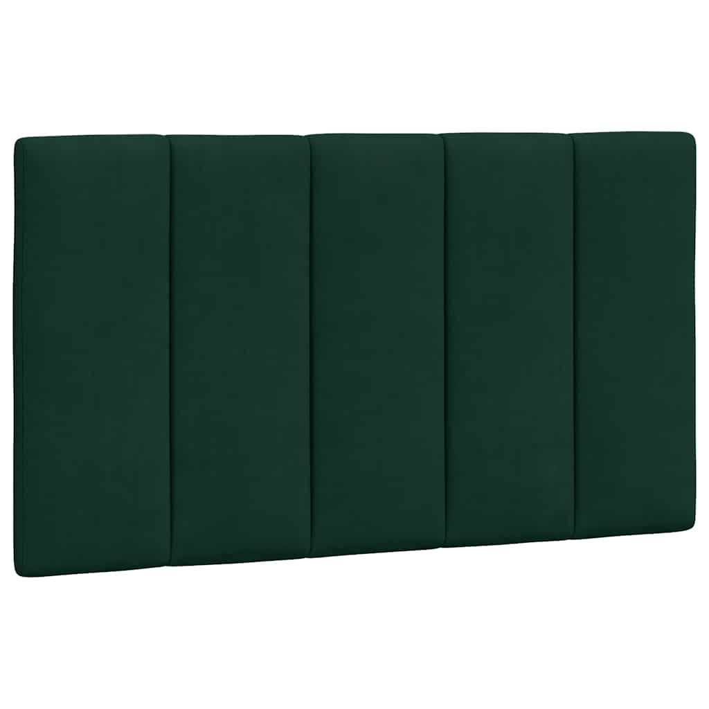 Lit avec matelas Hanko vert foncé 90x190 cm velours - XIOS