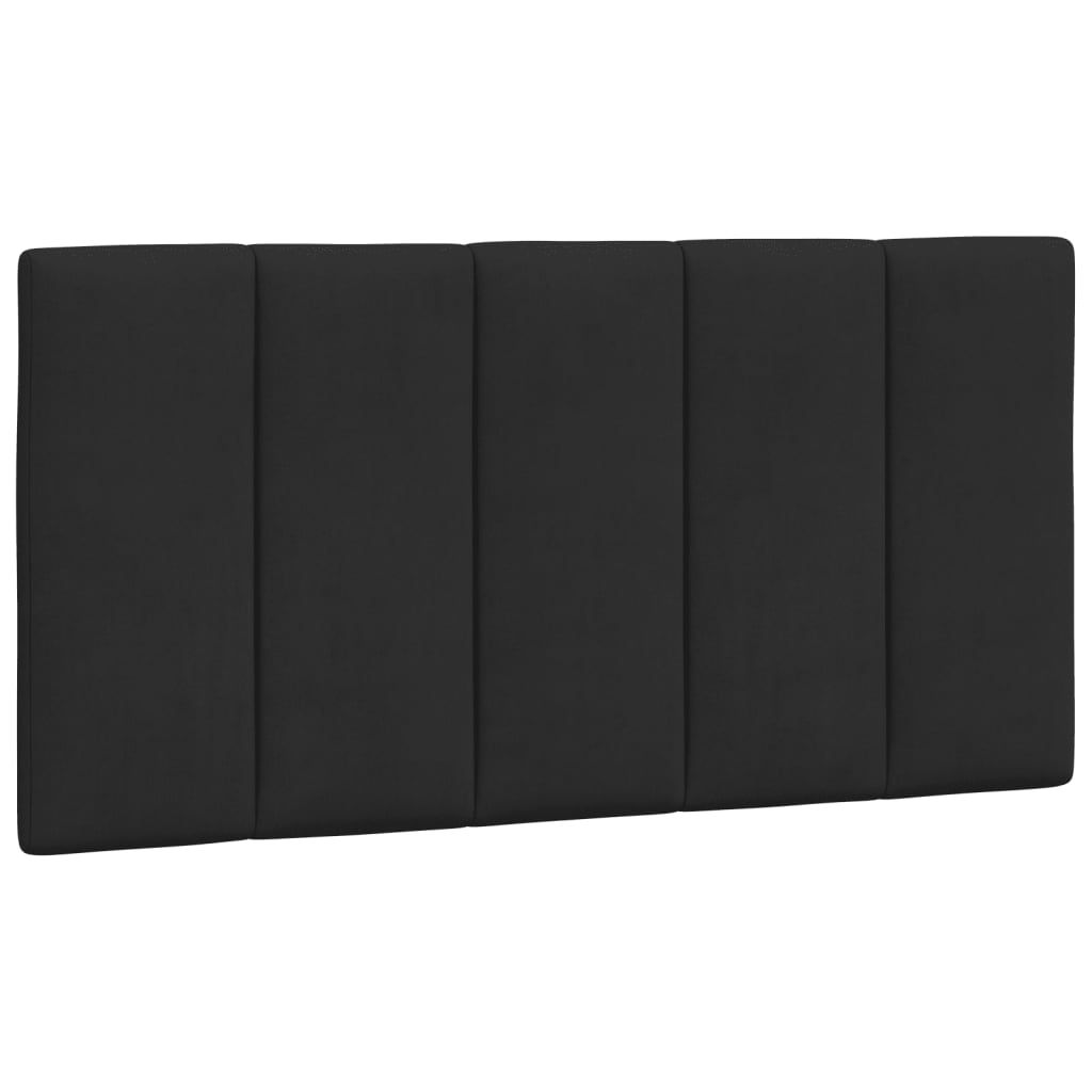 Lit avec matelas Hanko noir 100x200 cm velours - XIOS