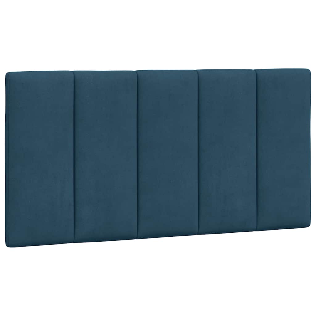 Lit avec matelas Hanko bleu 100x200 cm velours - XIOS