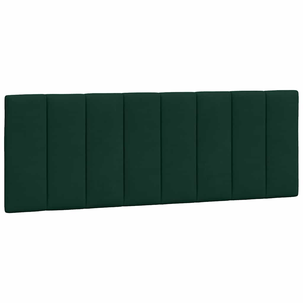 Lit avec matelas Hanko vert foncé 140x200 cm velours - XIOS