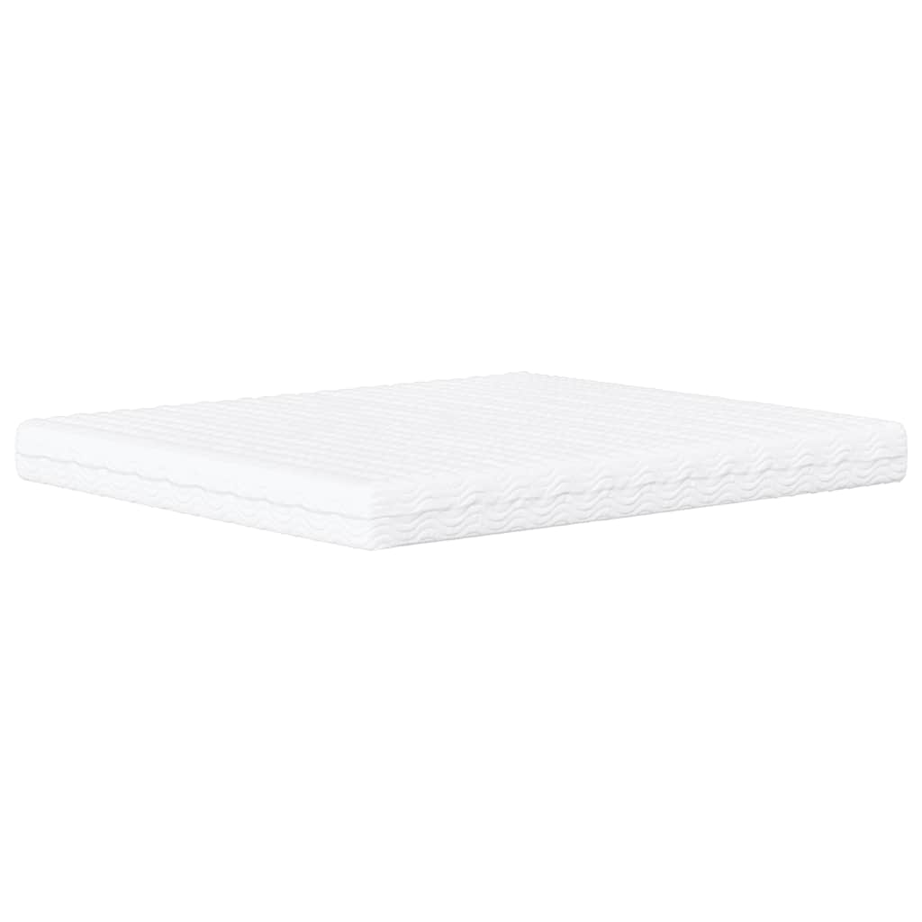 Lit avec matelas Hanko gris clair 180x200 cm velours - XIOS