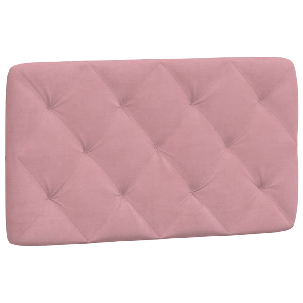 Lit avec matelas rose 80x200 cm velours - XIOS