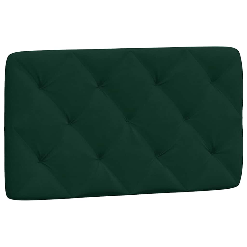Lit avec matelas vert foncé 90x190 cm velours - XIOS