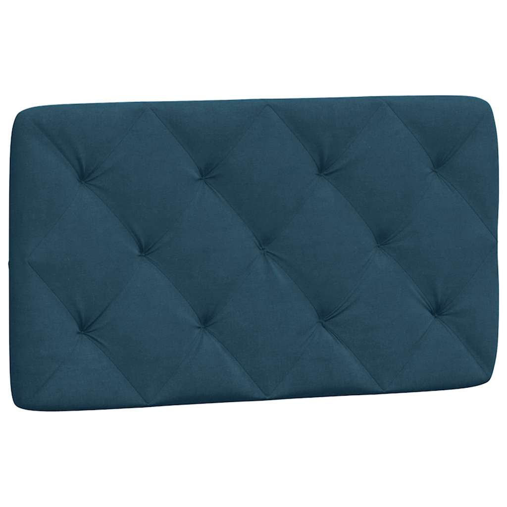 Lit avec matelas bleu 90x190 cm velours - XIOS
