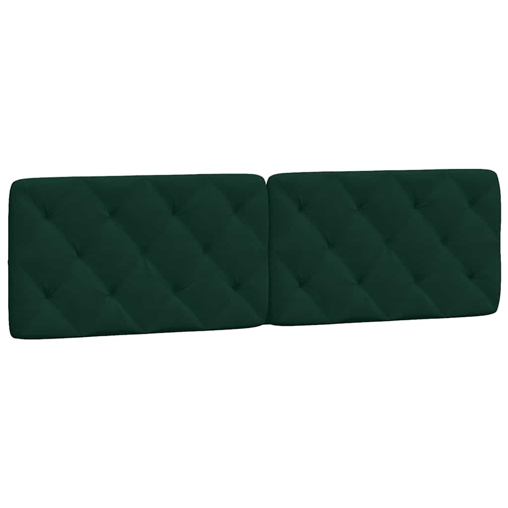 Lit avec matelas vert foncé 180x200 cm velours - XIOS
