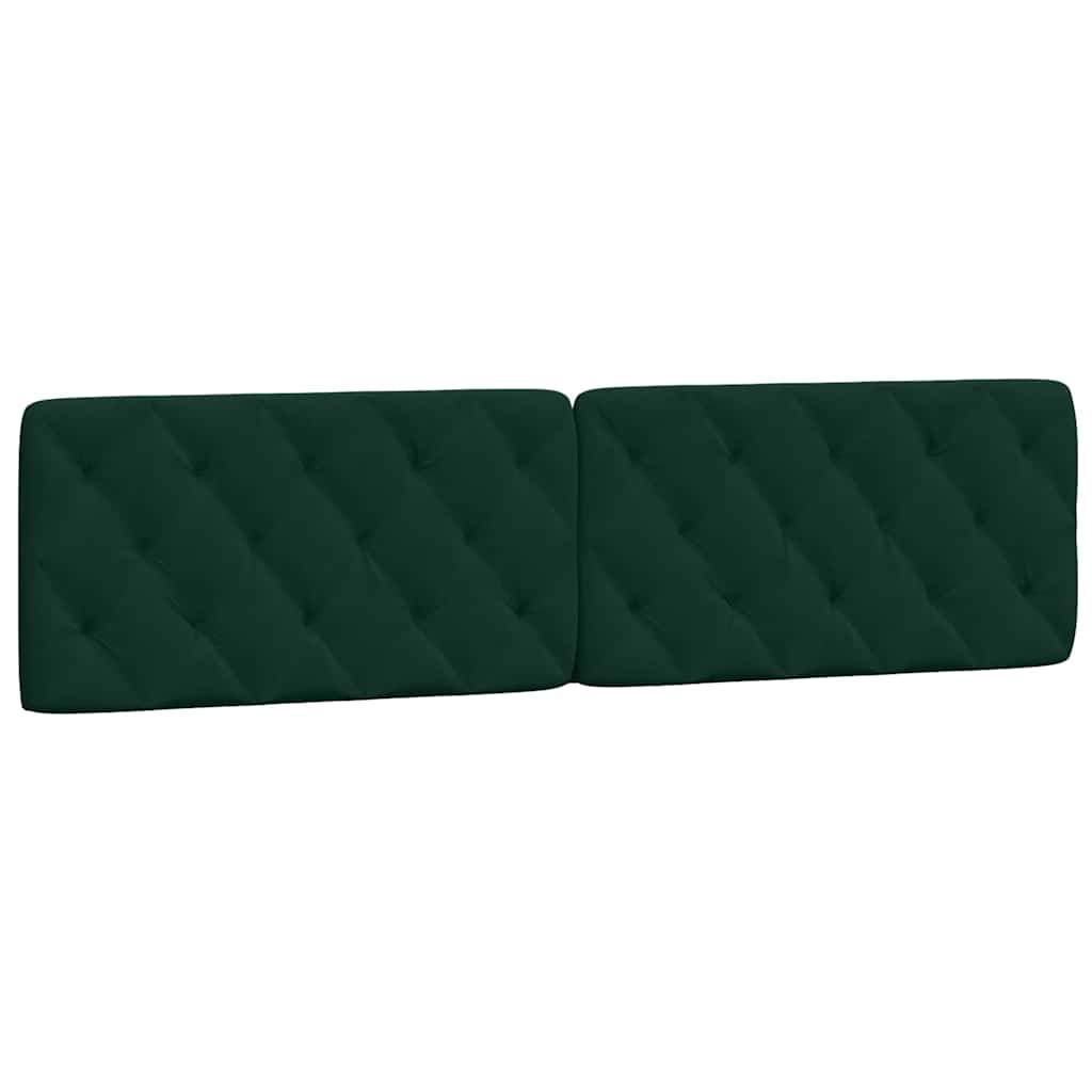 Lit avec matelas vert foncé 200x200 cm velours - XIOS