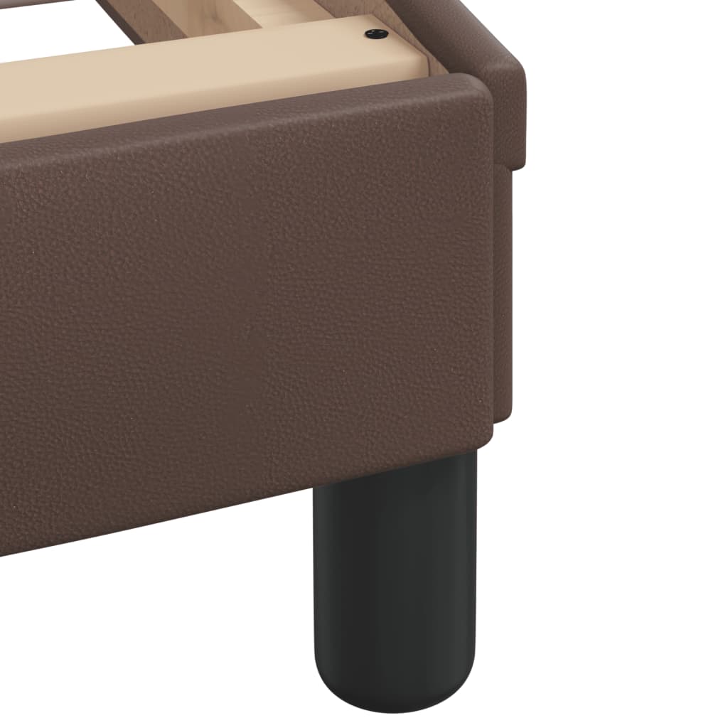 Lit avec matelas Hvar marron 80x200 cm similicuir - XIOS