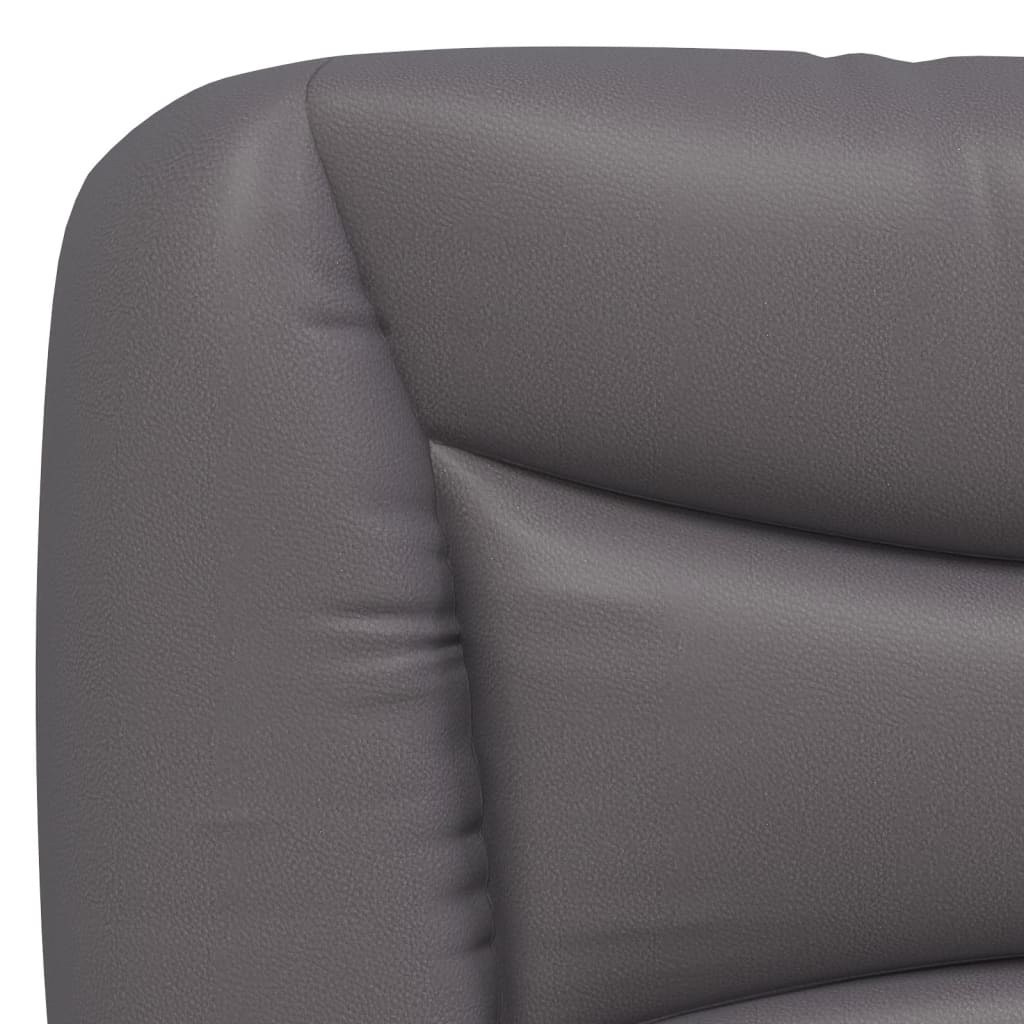 Lit avec matelas Hvar gris 100x200 cm similicuir - XIOS