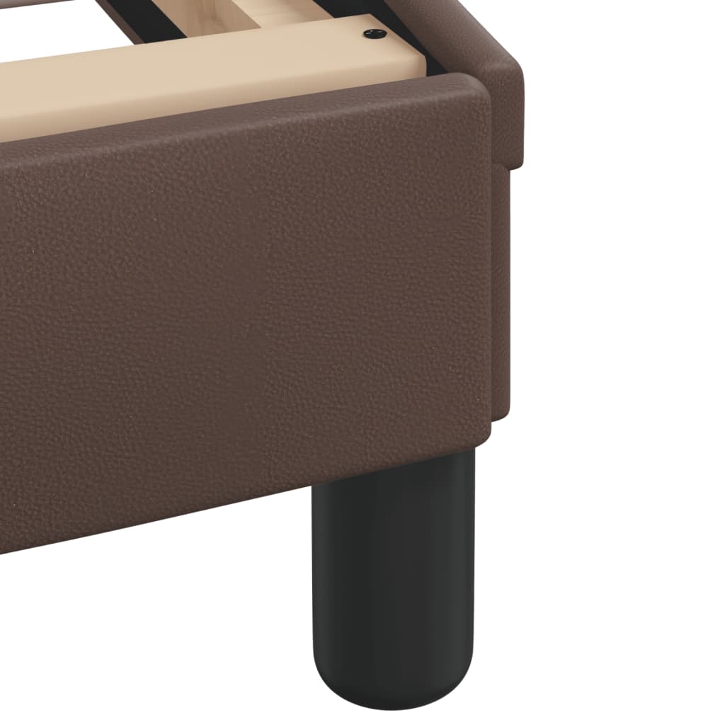 Lit avec matelas Hvar marron 120x200 cm similicuir - XIOS