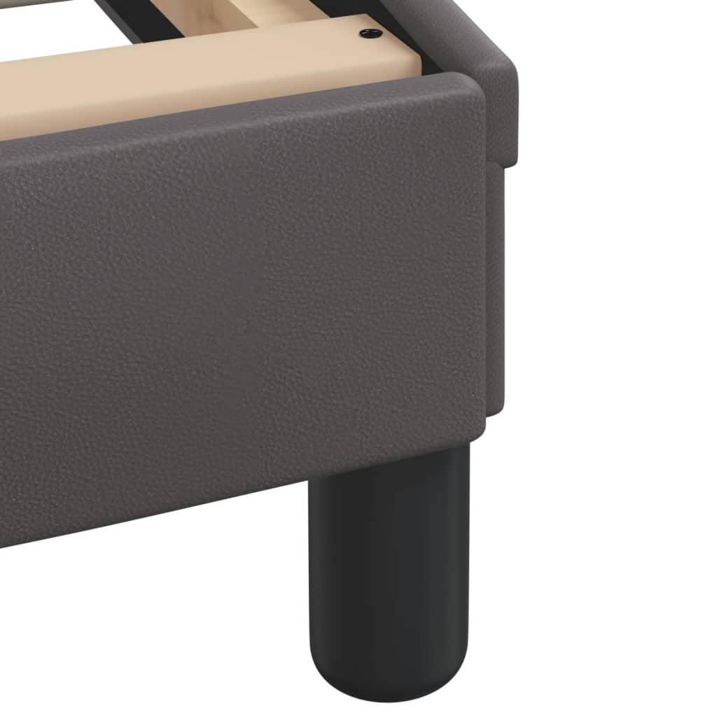 Lit avec matelas Hvar gris 120x200 cm similicuir - XIOS