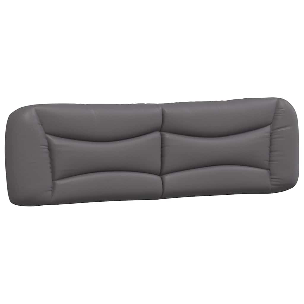 Lit avec matelas Hvar gris 180x200 cm similicuir - XIOS