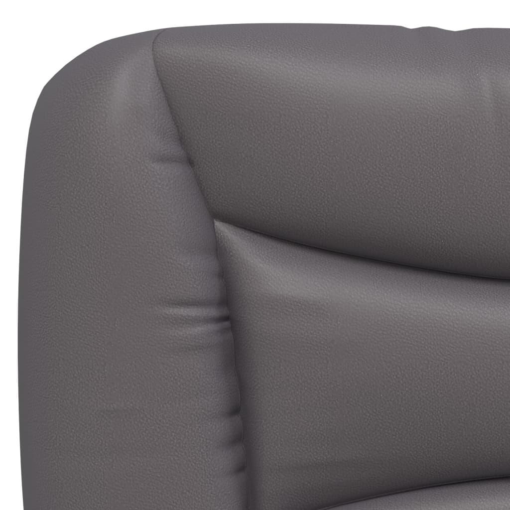 Lit avec matelas Hvar gris 180x200 cm similicuir - XIOS