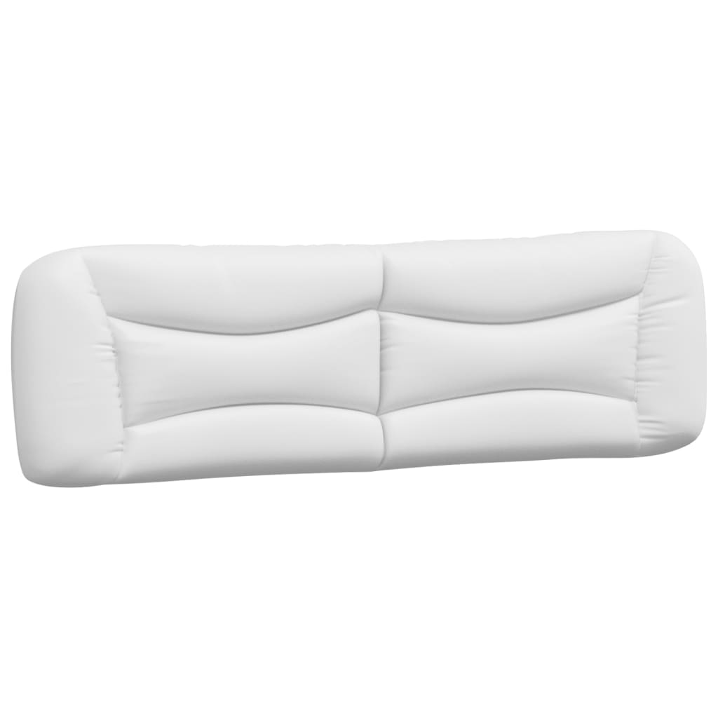 Lit avec matelas Hvar blanc et noir 180x200 cm similicuir