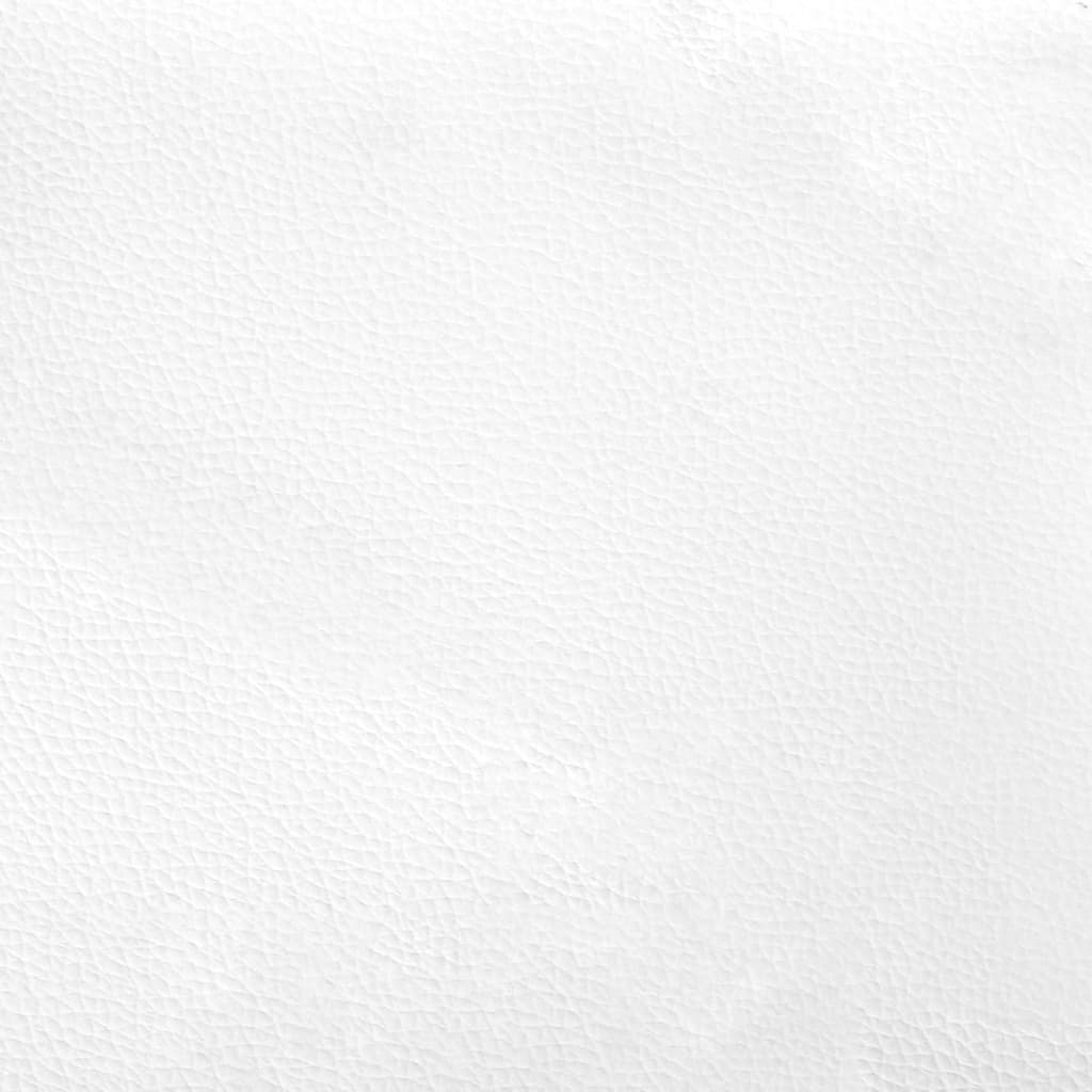 Lit avec matelas Hvar blanc et noir 180x200 cm similicuir - XIOS
