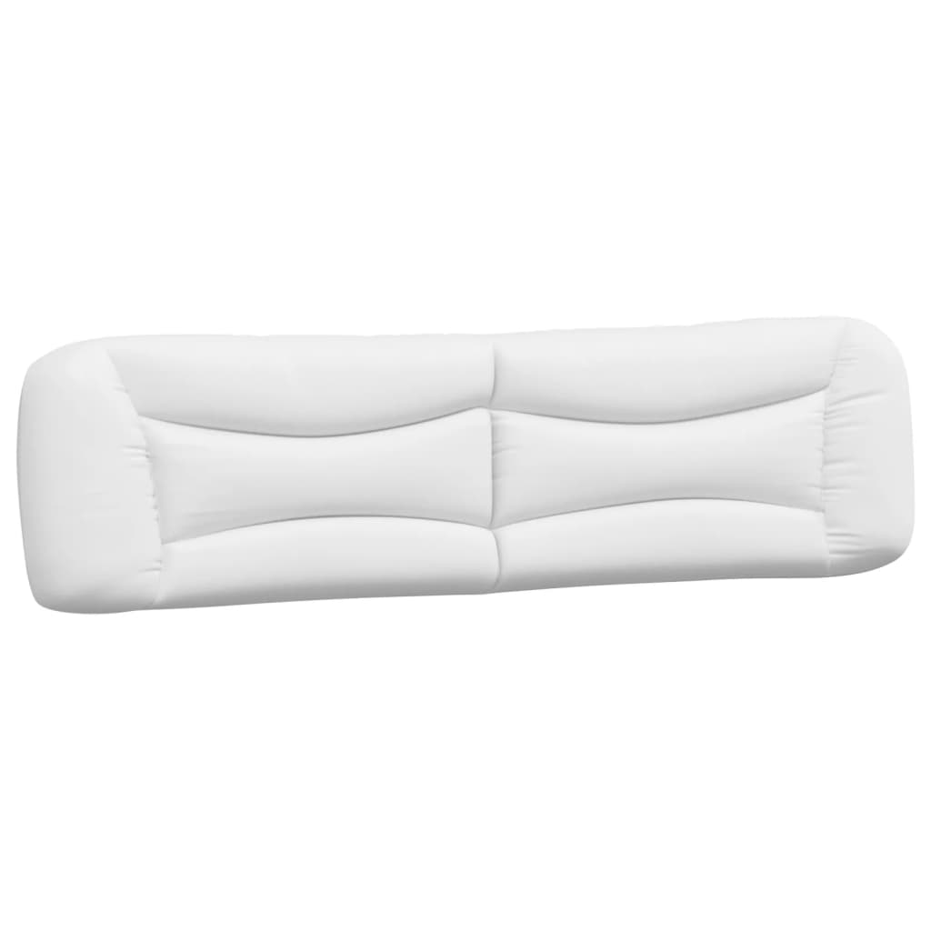 Lit avec matelas Hvar blanc 200x200 cm similicuir - XIOS