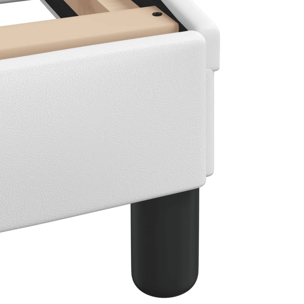 Lit avec matelas Hvar blanc 200x200 cm similicuir - XIOS