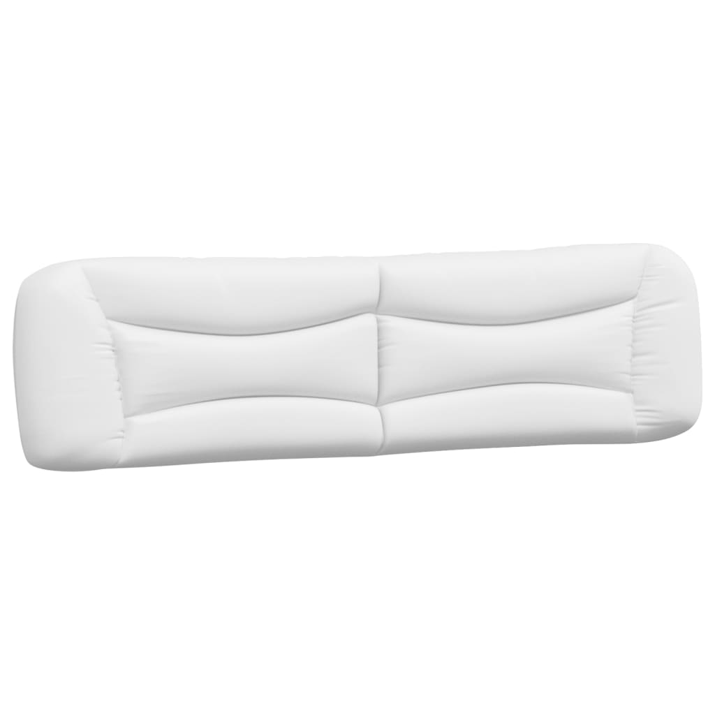 Lit avec matelas Hvar blanc et noir 200x200 cm similicuir - XIOS