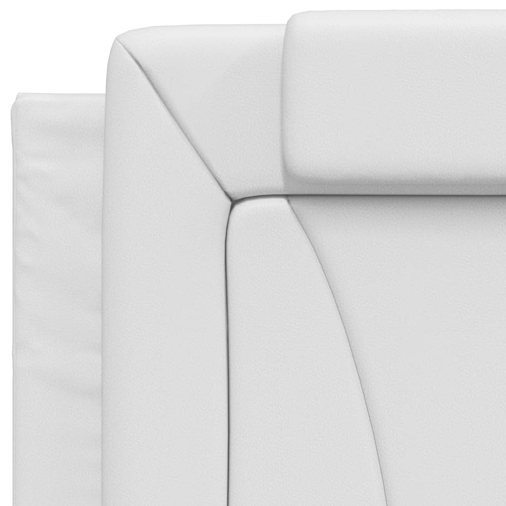 Lit Viana avec matelas blanc 80x200 cm similicuir - XIOS