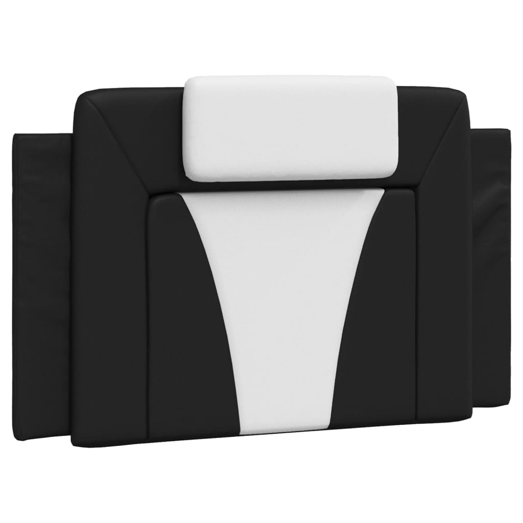 Lit Viana avec matelas noir et blanc 80x200 cm similicuir - XIOS