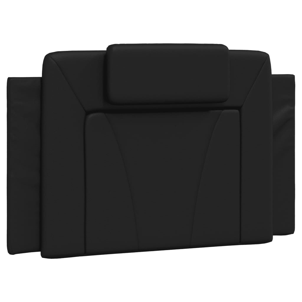 Lit Viana avec matelas noir 90x190 cm similicuir - XIOS