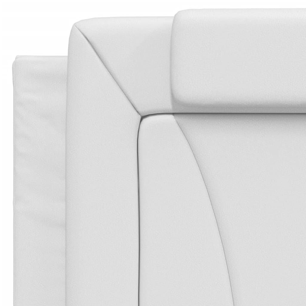 Lit Viana avec matelas blanc 100x200 cm similicuir - XIOS