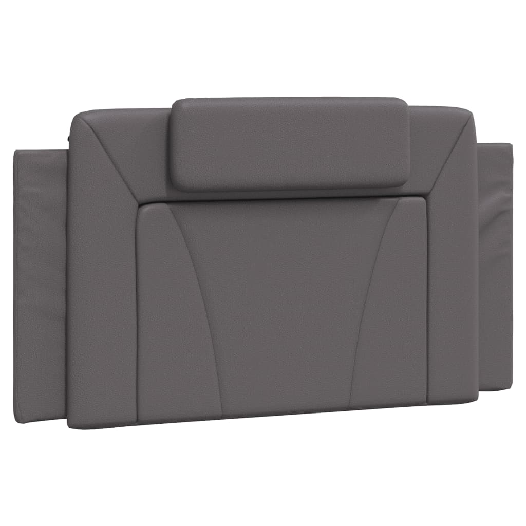Lit Viana avec matelas gris 100x200 cm similicuir - XIOS