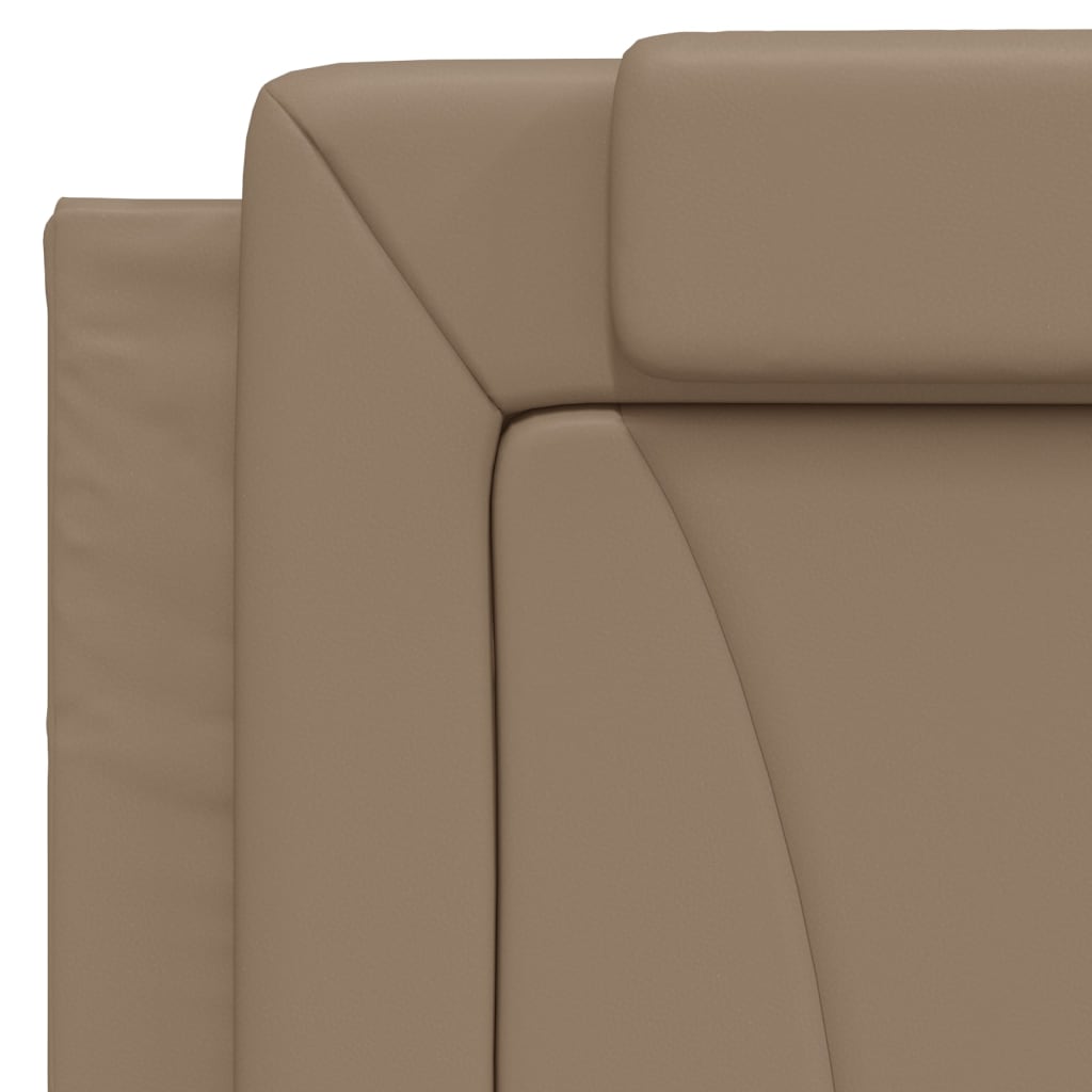 Lit Viana avec matelas cappuccino 100x200 cm similicuir - XIOS