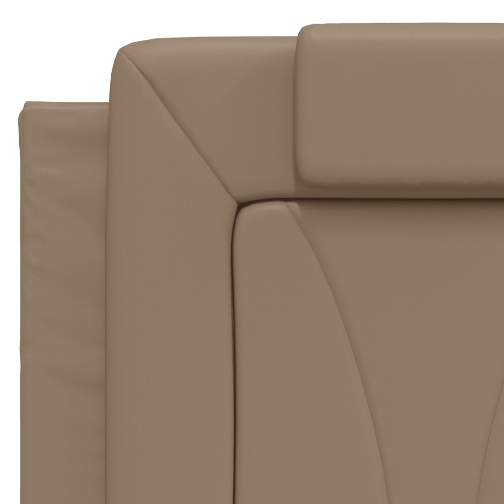 Lit Viana avec matelas cappuccino 120x200 cm similicuir - XIOS