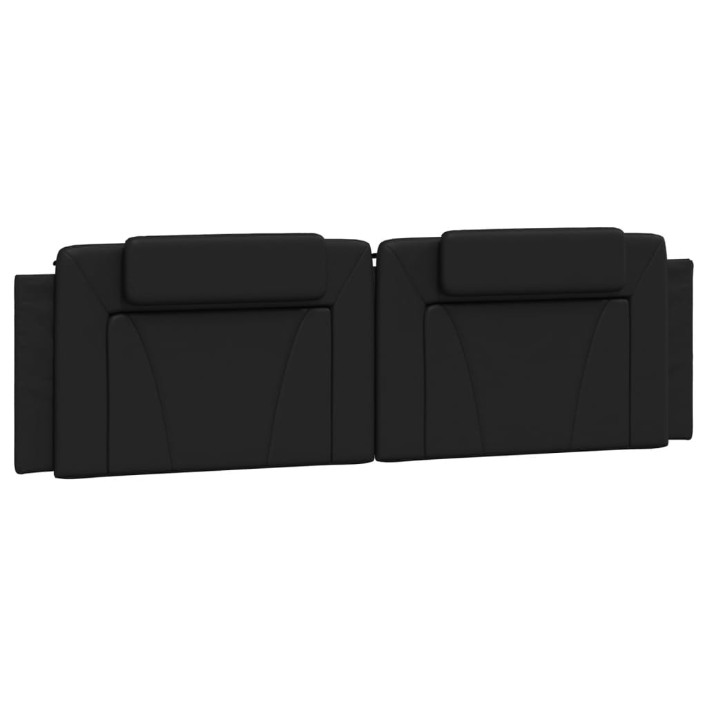 Lit Viana avec matelas noir 180x200 cm similicuir - XIOS