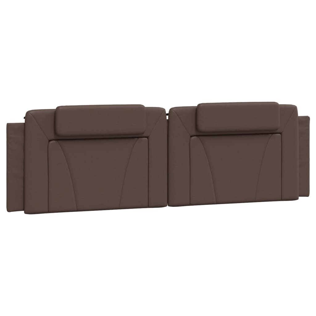 Lit Viana avec matelas marron 180x200 cm similicuir - XIOS