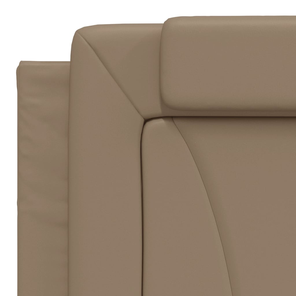 Lit Viana avec matelas cappuccino 180x200 cm similicuir - XIOS