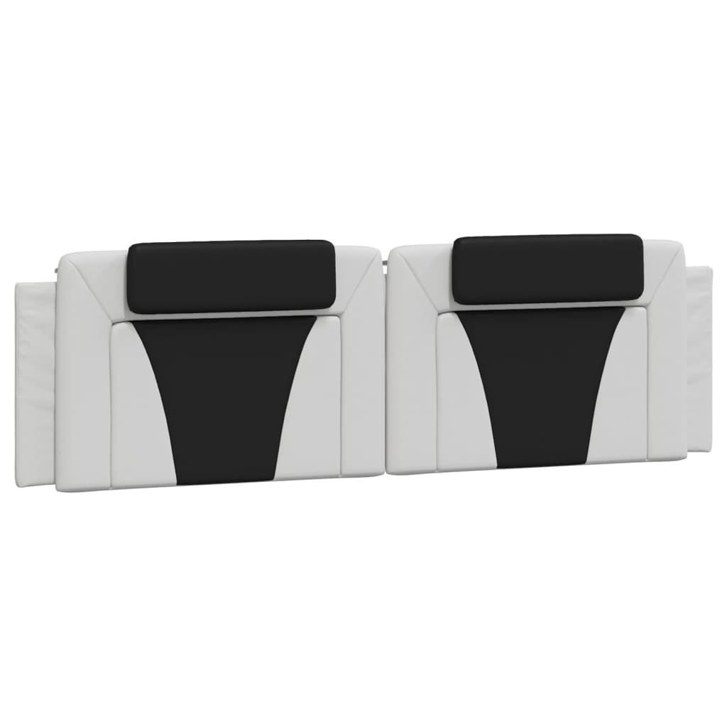 Lit Viana avec matelas blanc et noir 180x200 cm similicuir - XIOS
