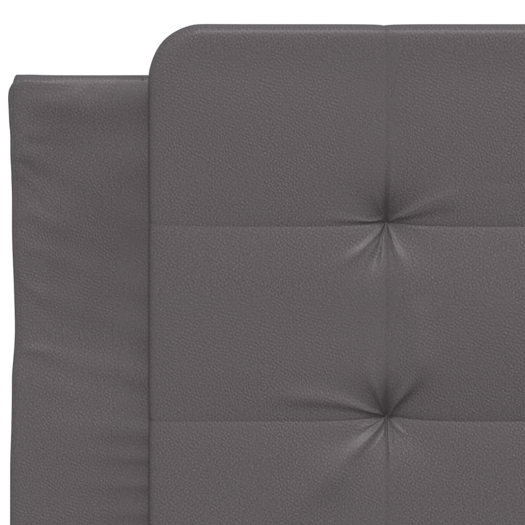 Cadre de lit sans matelas Zadar gris 80x200 cm similicuir - XIOS