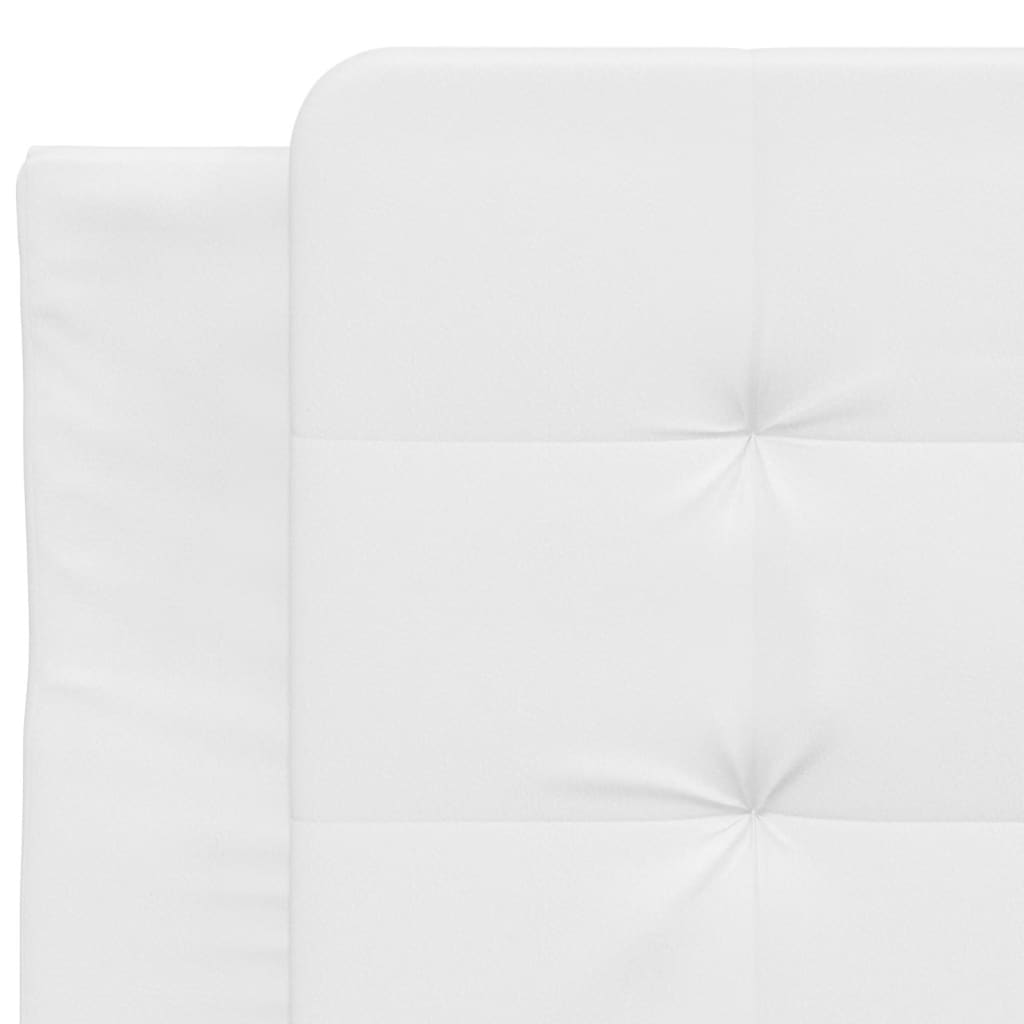 Cadre de lit sans matelas Zadar blanc 90x190 cm similicuir - XIOS