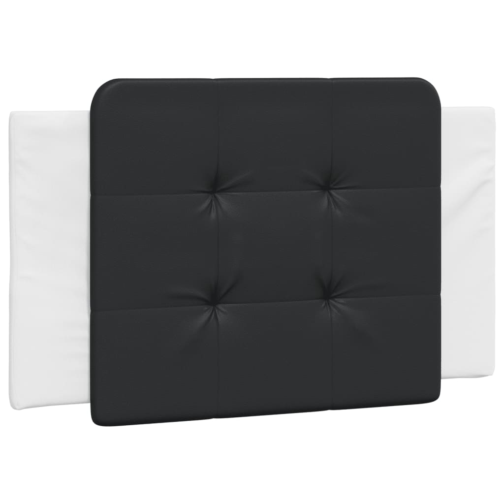 Cadre de lit sans matelas Zadar blanc et noir 90x190 cm similicuir - XIOS