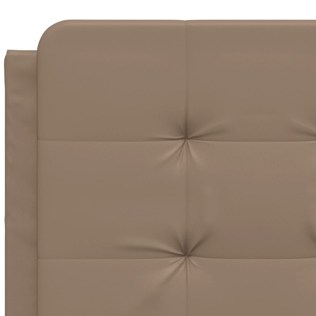 Cadre de lit sans matelas Zadar cappuccino 140x190 cm similicuir - XIOS