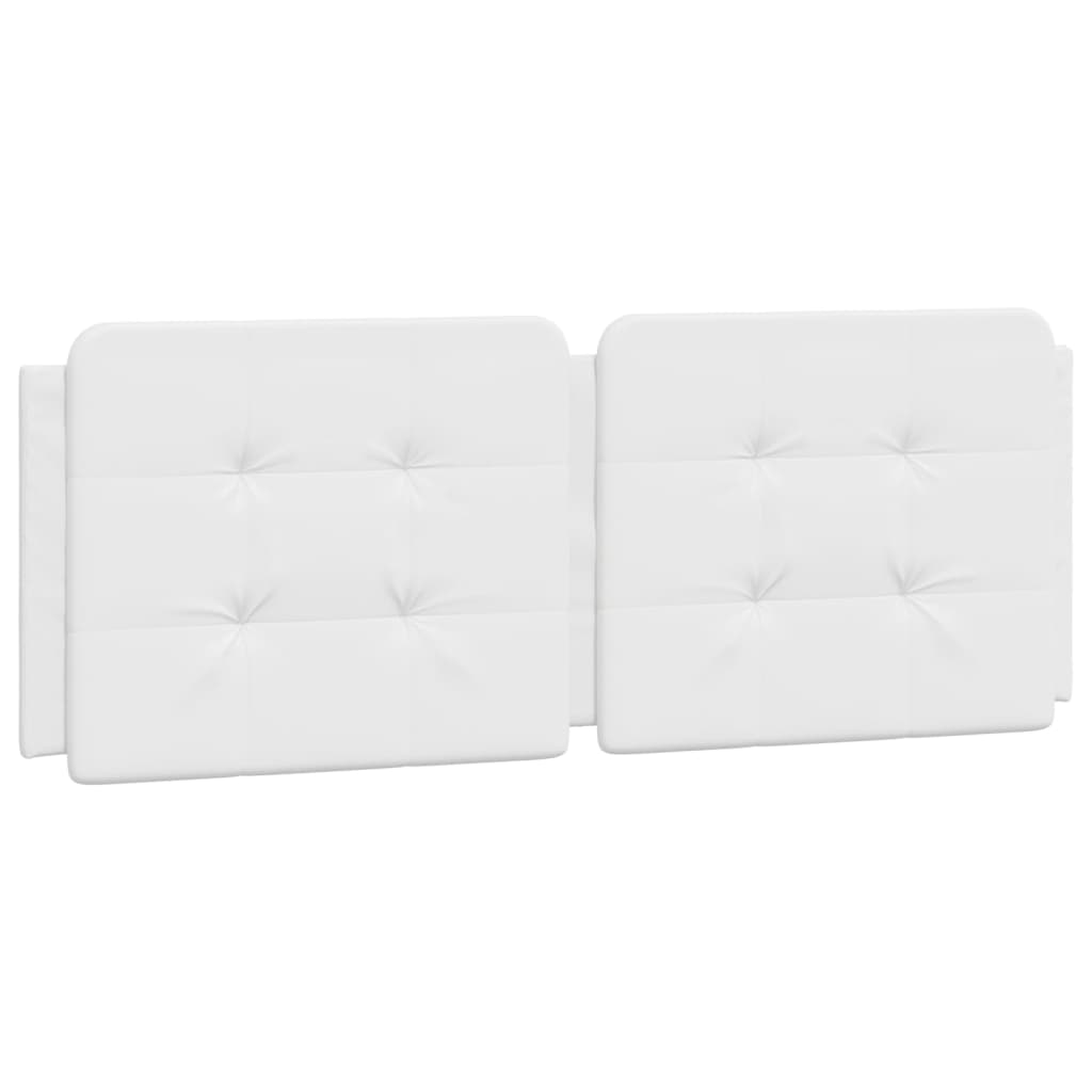 Cadre de lit sans matelas Zadar blanc 140x200 cm similicuir