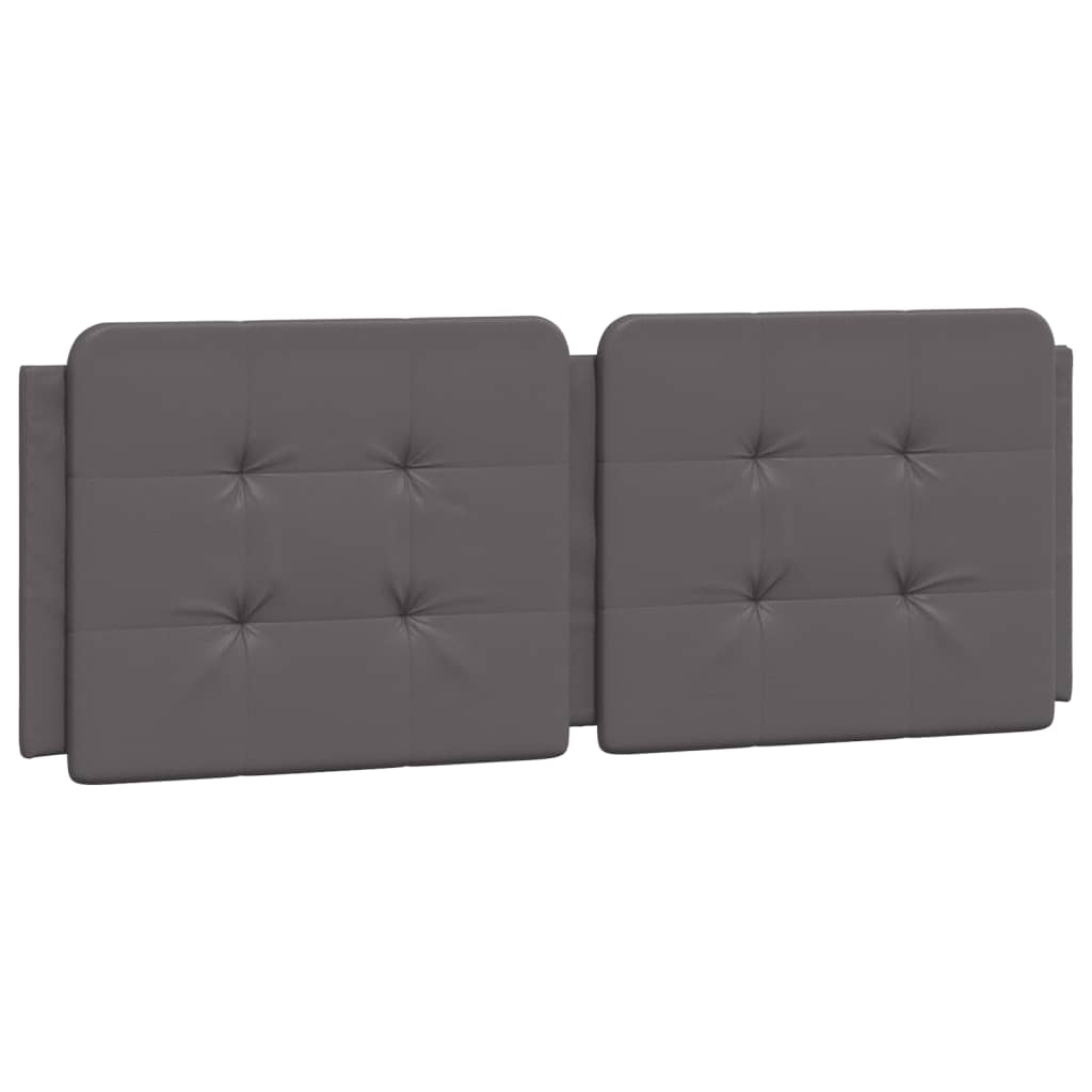Lit avec matelas Zadar gris 140x200 cm similicuir - XIOS