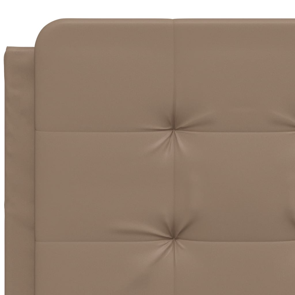 Lit avec matelas Zadar cappuccino 140x200 cm similicuir - XIOS