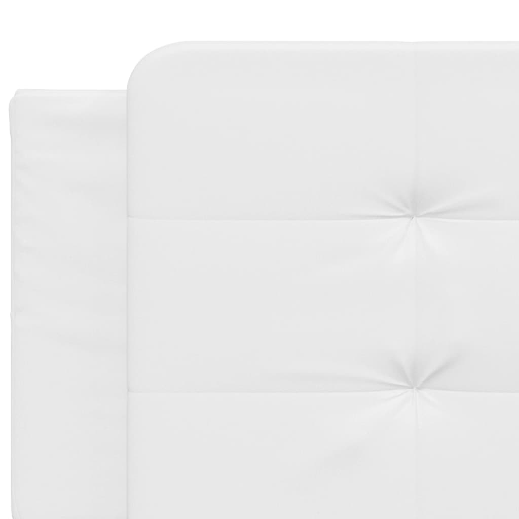 Lit avec matelas Zadar blanc 160x200 cm similicuir - XIOS