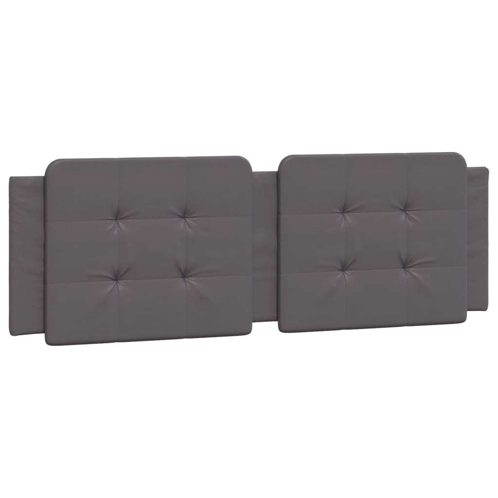 Lit avec matelas Zadar gris 160x200 cm similicuir - XIOS