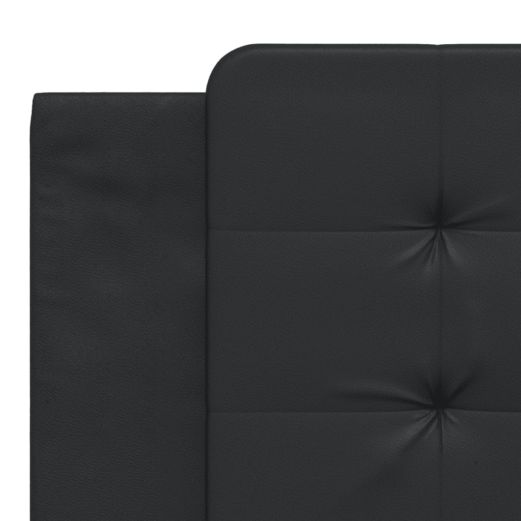 Lit avec matelas Zadar noir 180x200 cm similicuir - XIOS